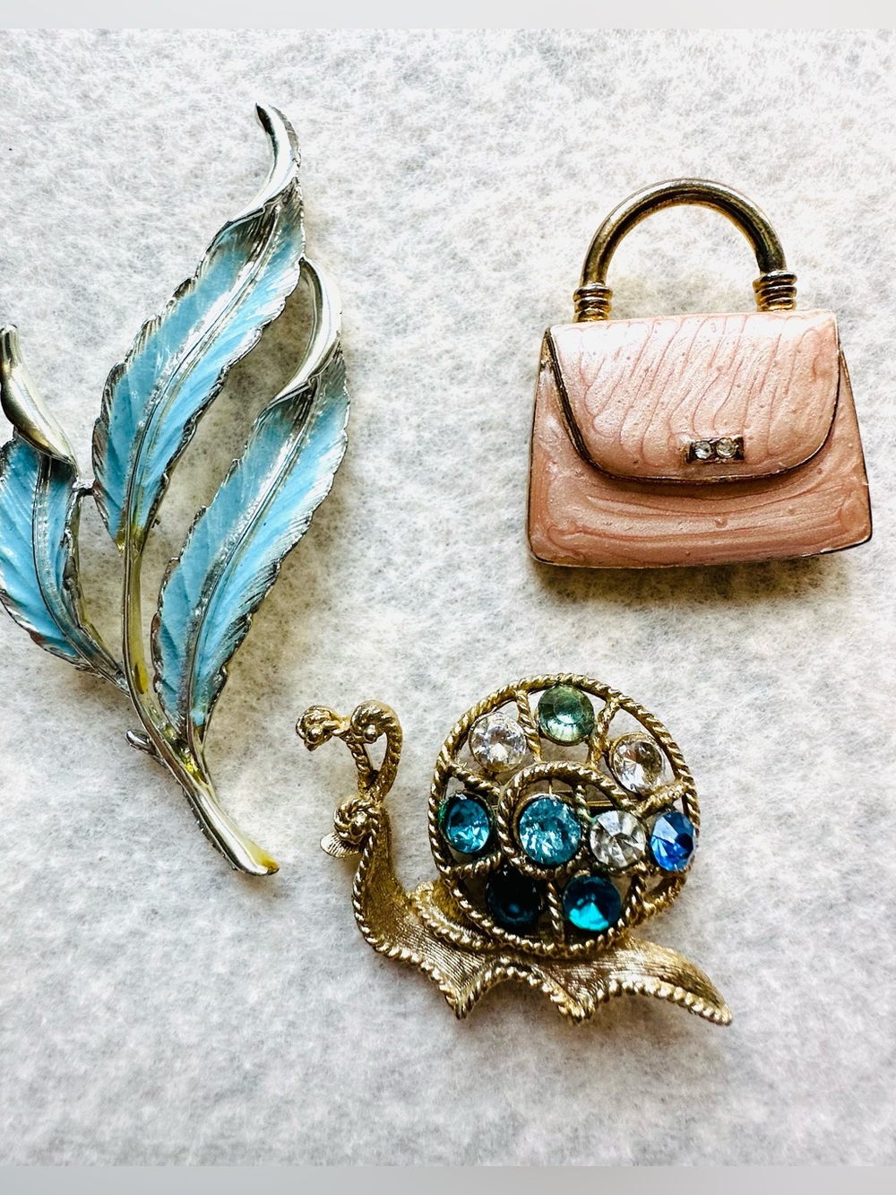 3 Brooches
